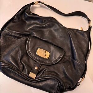 Michael Kors Black Leather Shoulder Bag